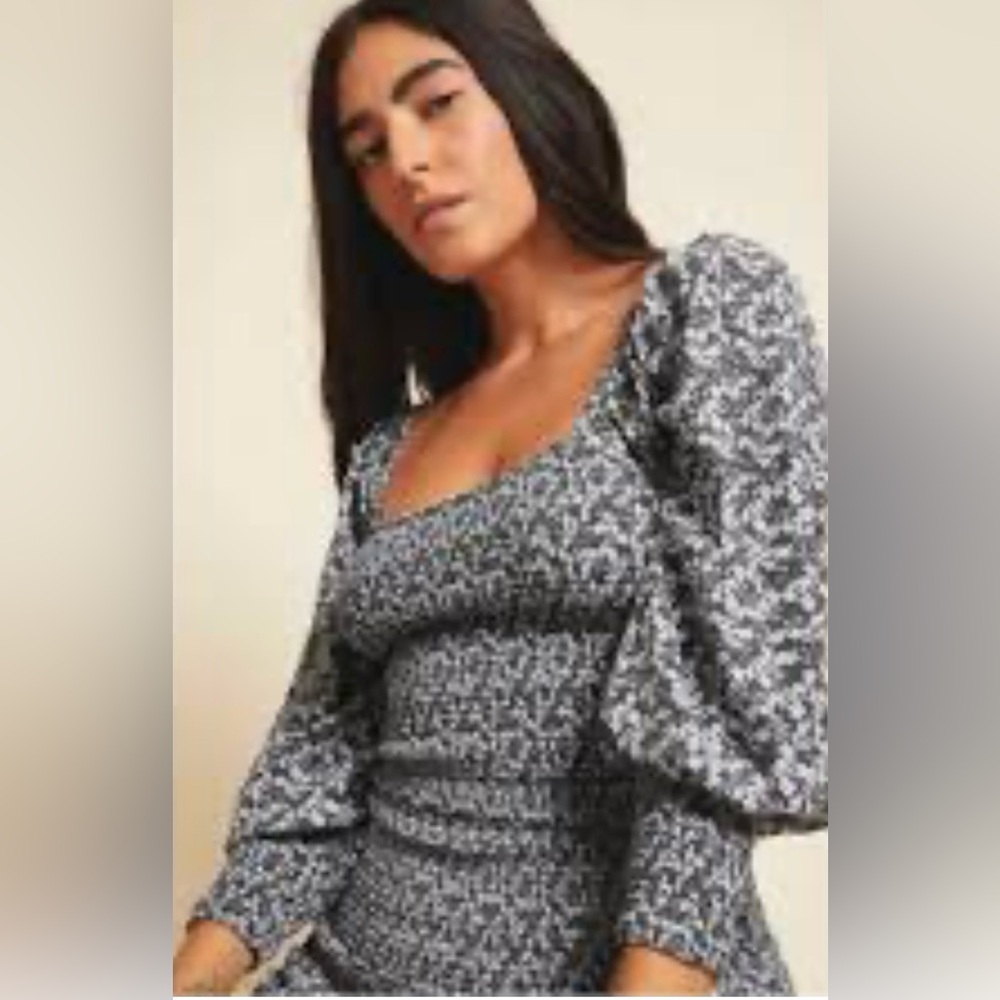 Nation LTD long sleeve smocked top.